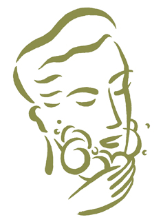 Baudelaire_Shaving guy_logo