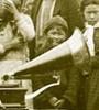 Photo detail: Grammaphone introduced to Alutiq_AK Historical Society