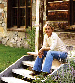 Pollard on front porch